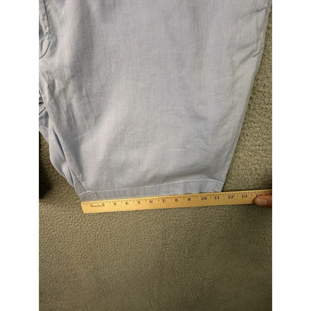 Polo Ralph Lauren Shorts Mens 40 Blue Striped Stretch Straight Fit Chino 9